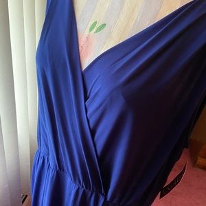 Knee length navy dress